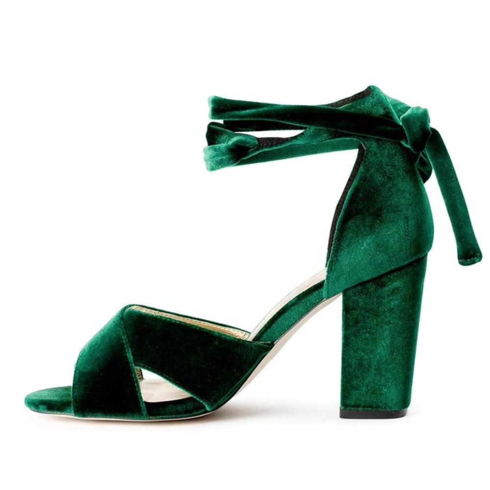 Forever Soles PASSION HEELS - EMERALD Size 38